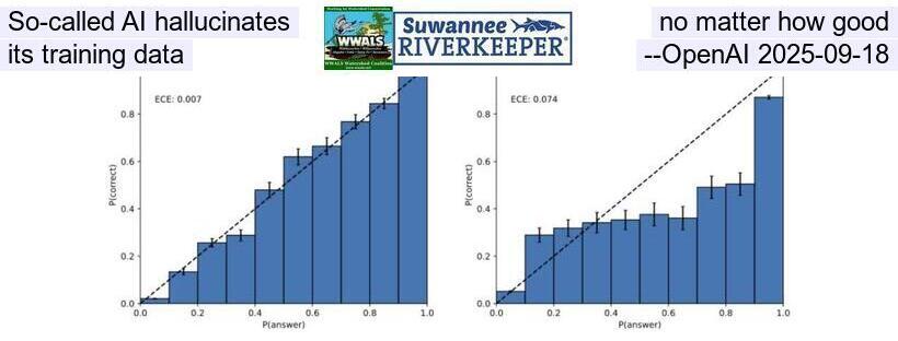 So-called AI hallucinates, no matter how good its training data --OpenAI 2025-09-18