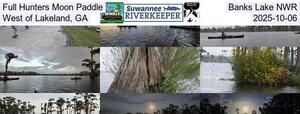 [Full Hunters Moon Paddle, Banks Lake NWR, West of Lakeland, GA, 2025-10-06]