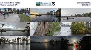 [Full Hunters Moon Paddle, Banks Lake NWR, West of Lakeland, GA, 2025-10-06]