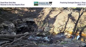 [Dead River Sink Hike, Practicing Geologist Dennis J. Price, Meander to the Dry Alapaha River, 2025-11-01]