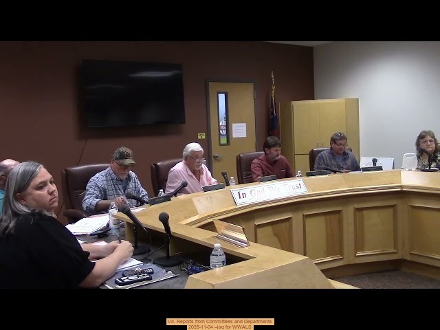 VII. Reports from Committees and Departments