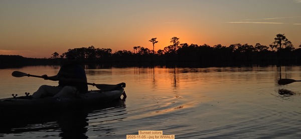 Sunset colors, 2025-11-05 --jsq for WWALS