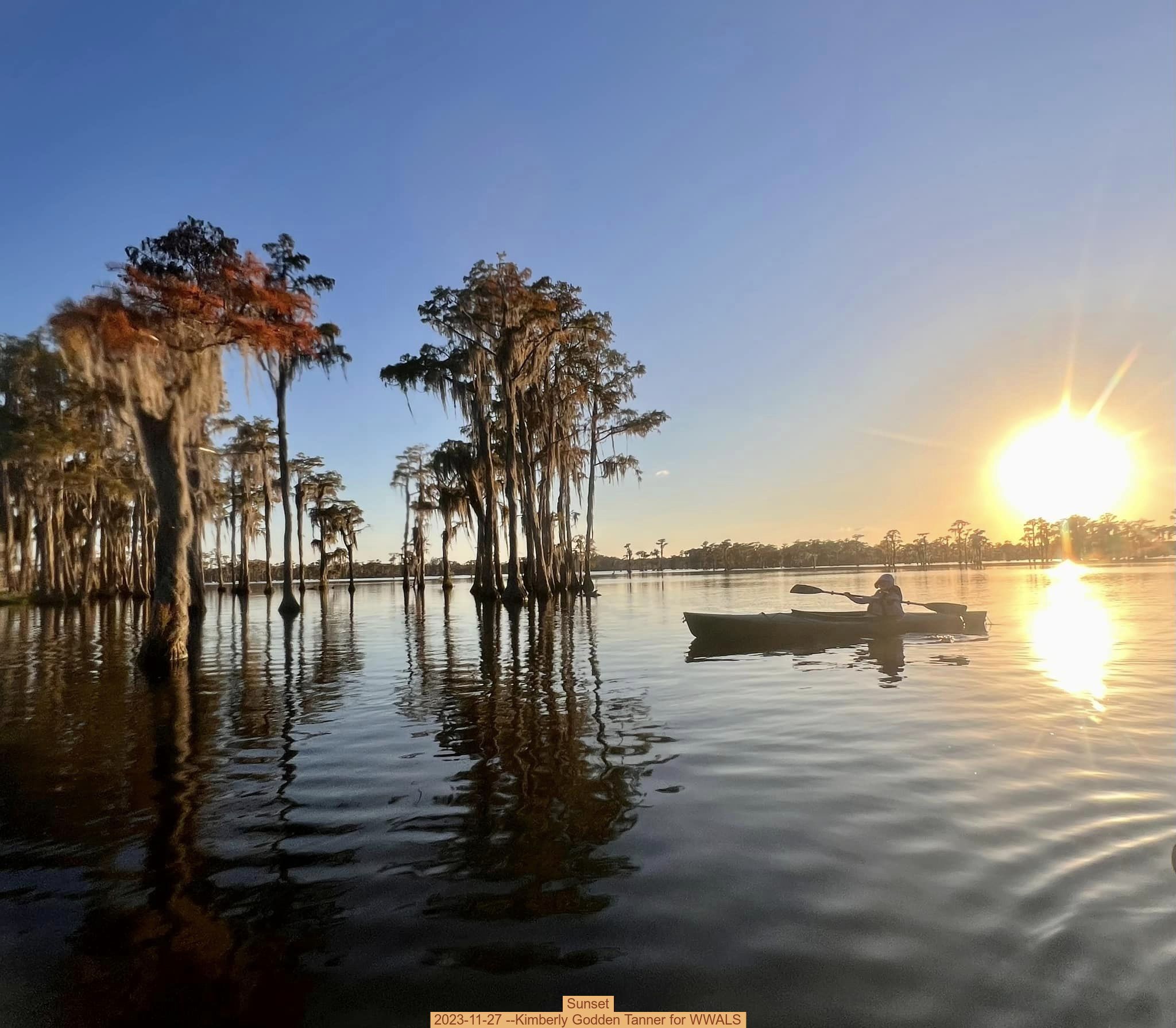 Sunset, 2023-11-27 --Kimberly Godden Tanner for WWALS