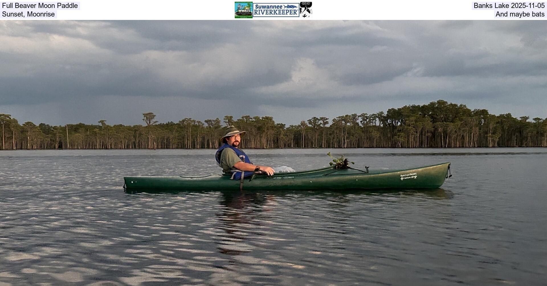 [Full Beaver Moon Paddle, Banks Lake 2025-11-05, Sunset, Moonrise, and maybe bats]