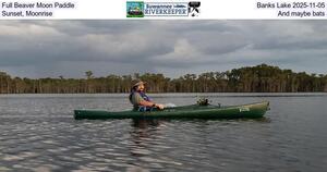 [Full Beaver Moon Paddle, Banks Lake 2025-11-05, Sunset, Moonrise, and maybe bats]