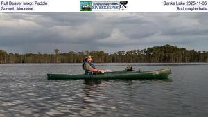 [Full Beaver Moon Paddle, Banks Lake 2025-11-05, Sunset, Moonrise, and maybe bats]