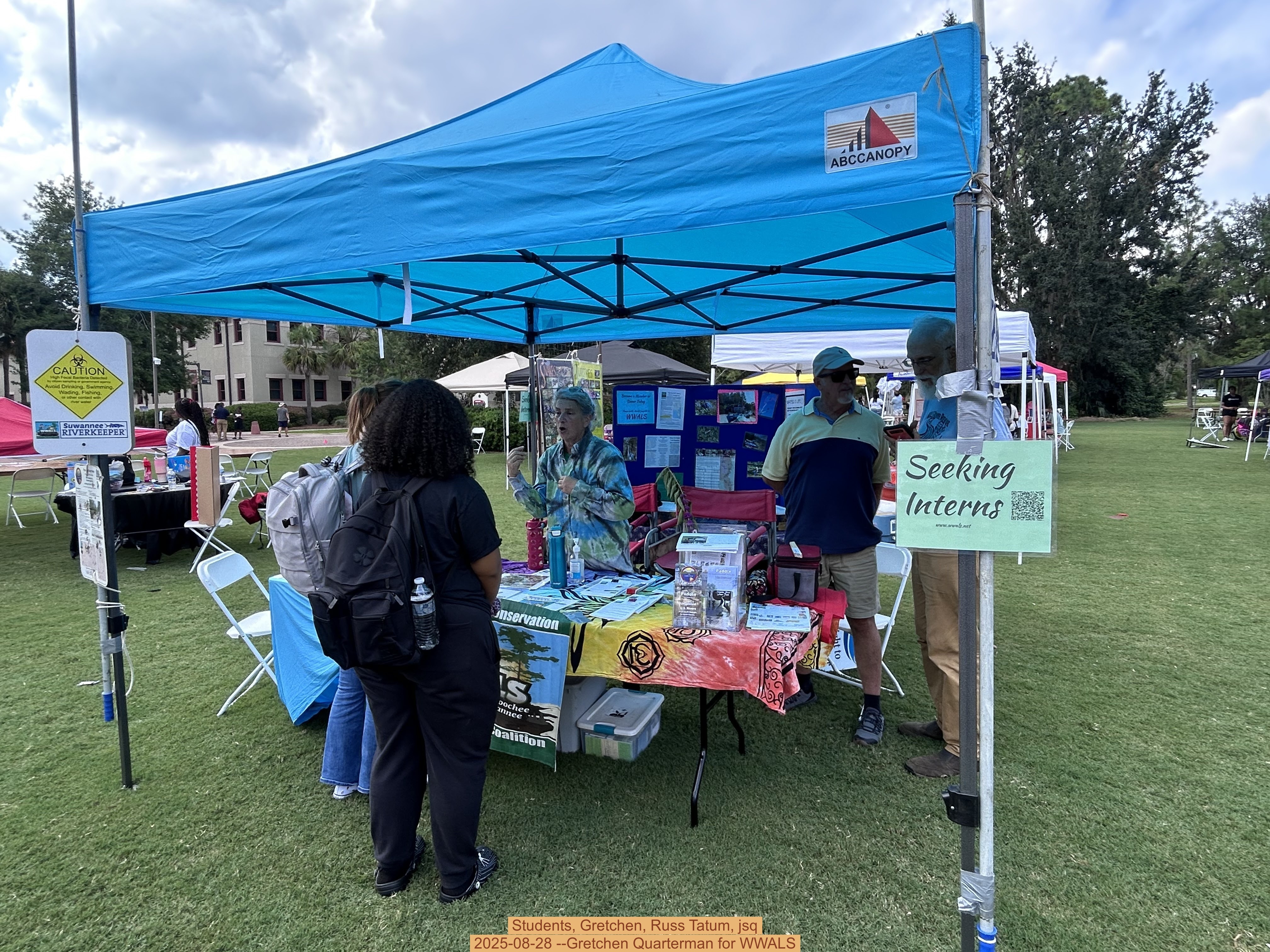 Students, Gretchen, Russ Tatum, jsq, 2025-08-28 --Gretchen Quarterman for WWALS