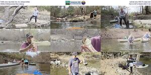 [Traffic cone, big metal, tire, rim, antique bottles, pull-tab cans, RCA TV, wasp nest, WWALS Withlacoochee River cleanup, Part 2 of KF to Nankin 2025-11-22]