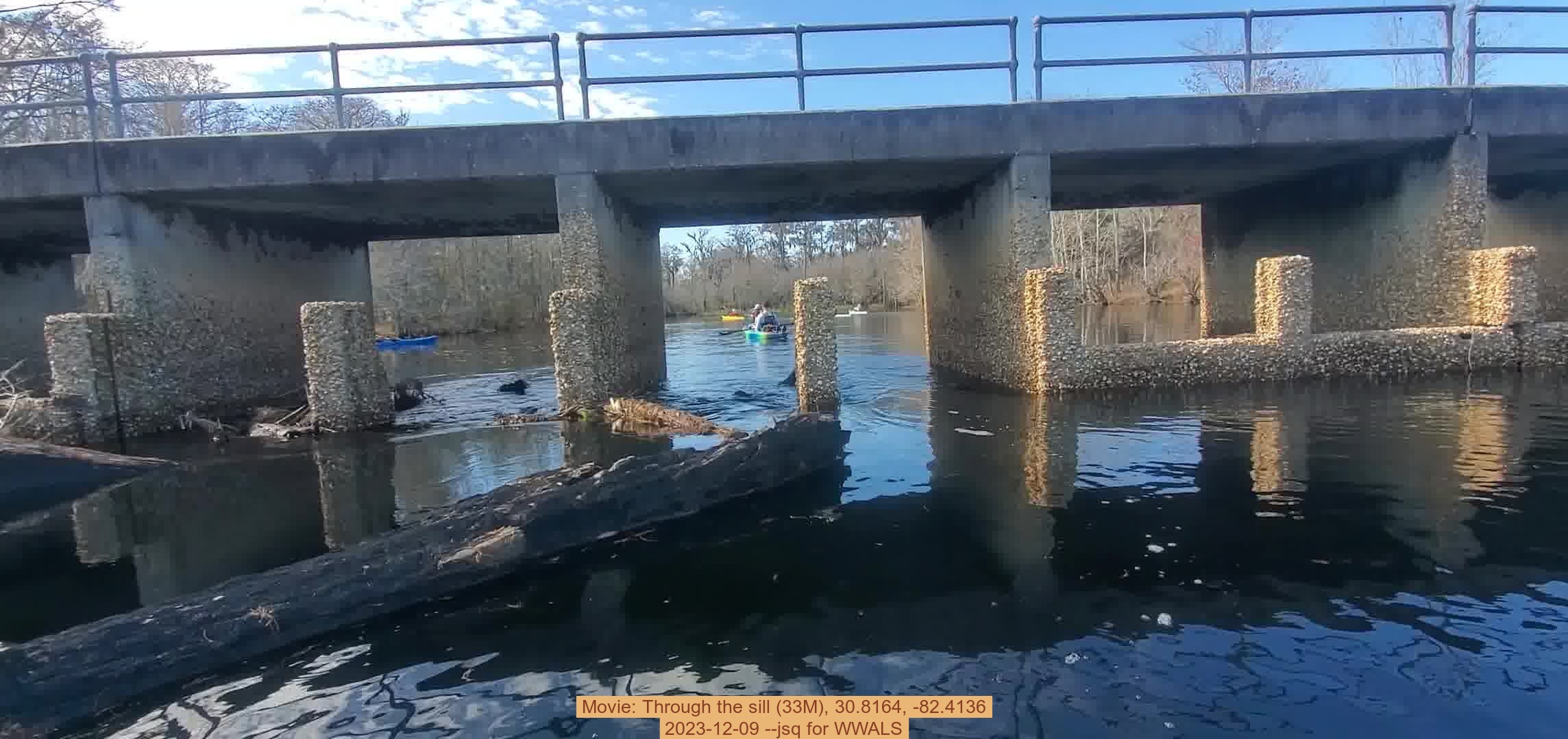 Movie: Through the sill (33M), 30.8164, -82.4136, 2023-12-09 --jsq for WWALS