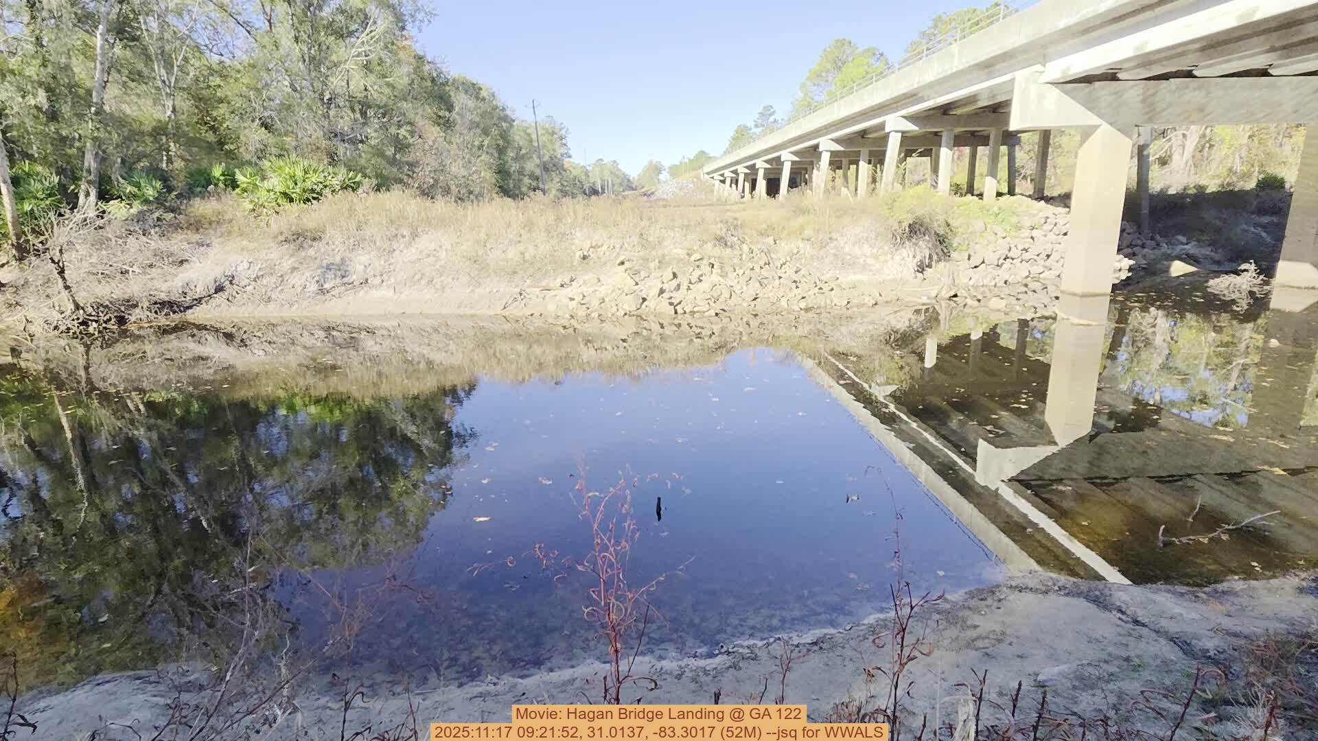 Movie: Hagan Bridge Landing @ GA 122, 2025:11:17 09:21:52, 31.0137, -83.3017 (52M) --jsq for WWALS