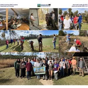 [WWALS teaching ABAC students about water quality @ GFEC, Watersheds and microbes, plants and animals 2025-11-21]