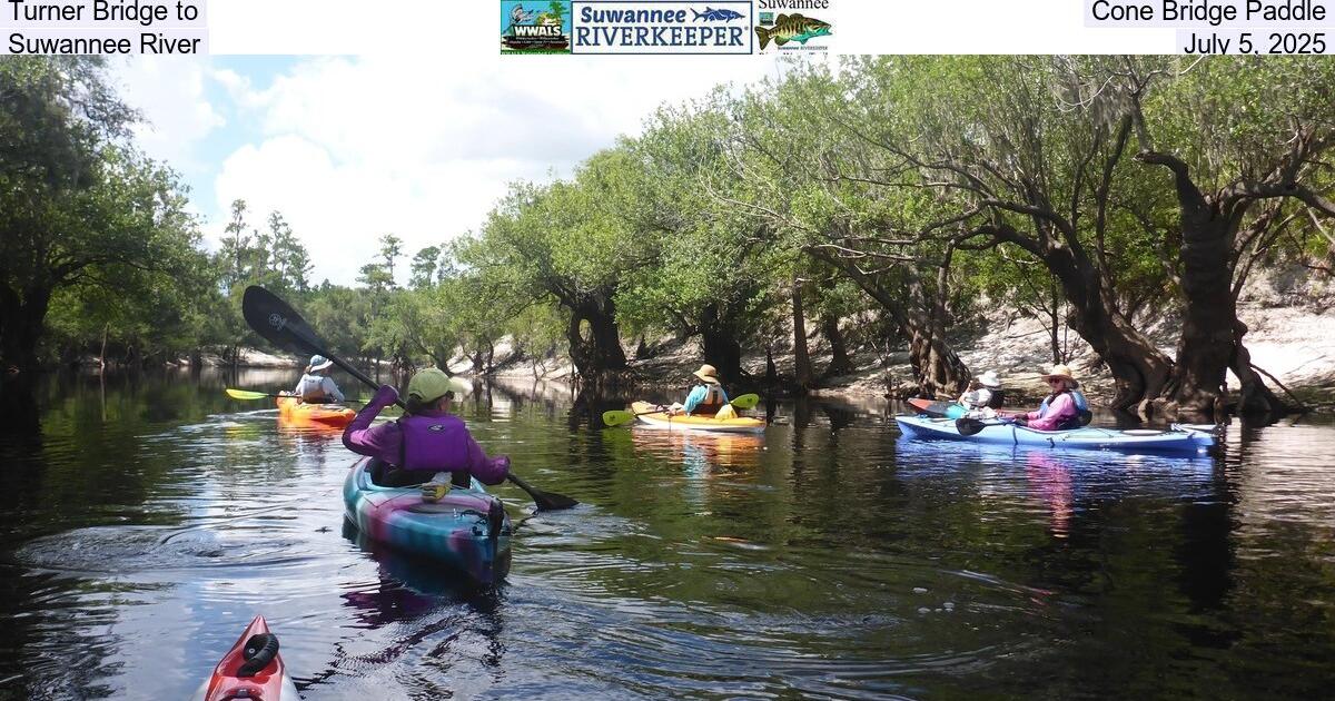 Cone Bridge Paddle, Suwannee River, 2025-07-05