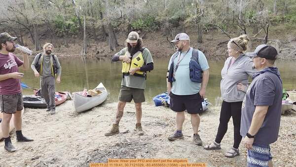 [Movie: Wear your PFD and don't pet the alligators, 2025:11:22 11:19:41, 30.7121029, -83.4555653 (135M) --jsq for WWALS]