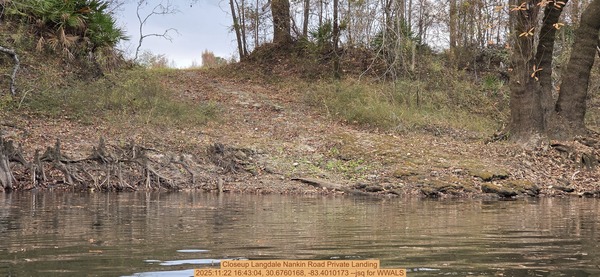 Closeup Langdale Nankin Road Private Landing, 2025:11:22 16:43:04, 30.6760168, -83.4010173 --jsq for WWALS