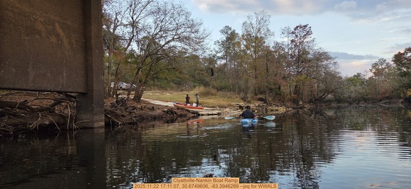 [Clyattville-Nankin Boat Ramp, 2025:11:22 17:11:07, 30.6749606, -83.3946289 --jsq for WWALS]