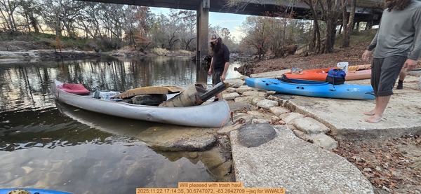 Will pleased with trash haul, 2025:11:22 17:14:35, 30.6747072, -83.3942709 --jsq for WWALS