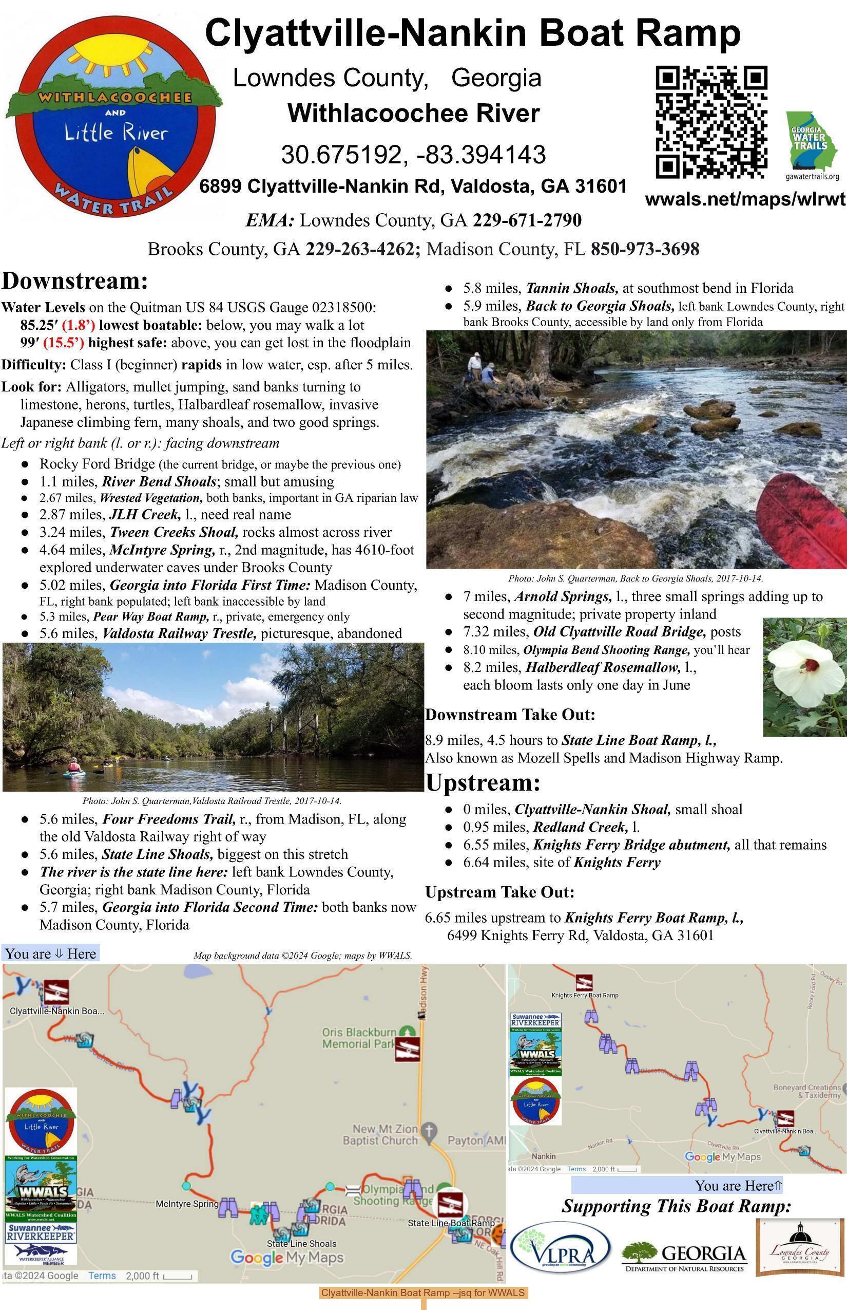 Clyattville-Nankin Boat Ramp --jsq for WWALS