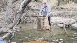 [Movie: Melissa retrieves the traffic cone, 2025:11:22 11:57:46, 30.7030823, -83.4534051 (159M) --jsq for WWALS]