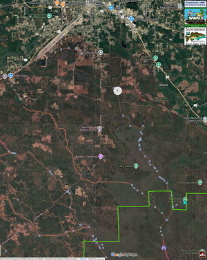 [Map: Lees Branch Middle Fork Suwannee River --SRWT 2025-11-23]