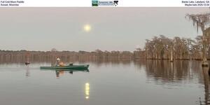 [Full Cold Moon Paddle, Banks Lake, Lakeland, GA, Sunset, Moonrise, Maybe bats 2025-12-04]