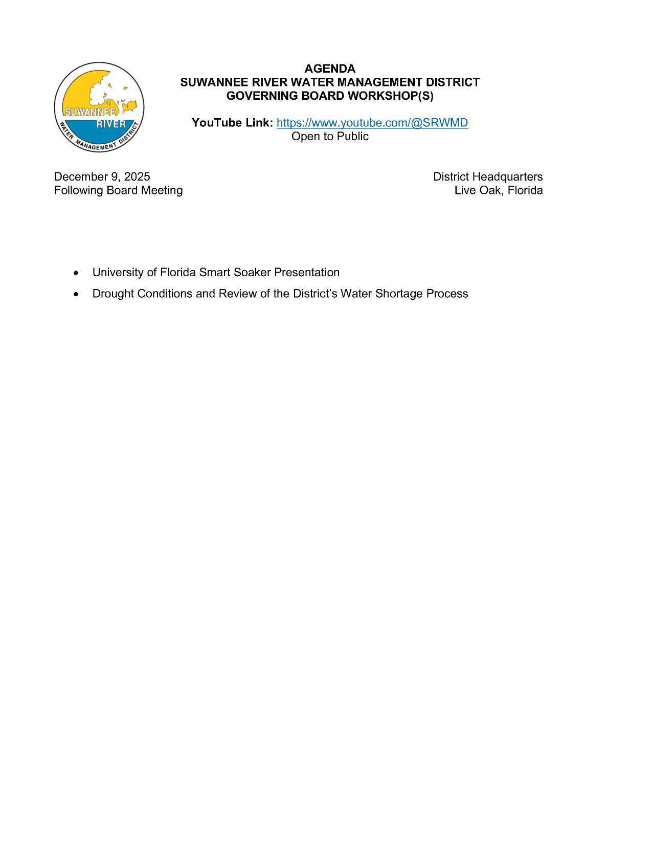 Workshops: Smart Soaker, Drought Conditions