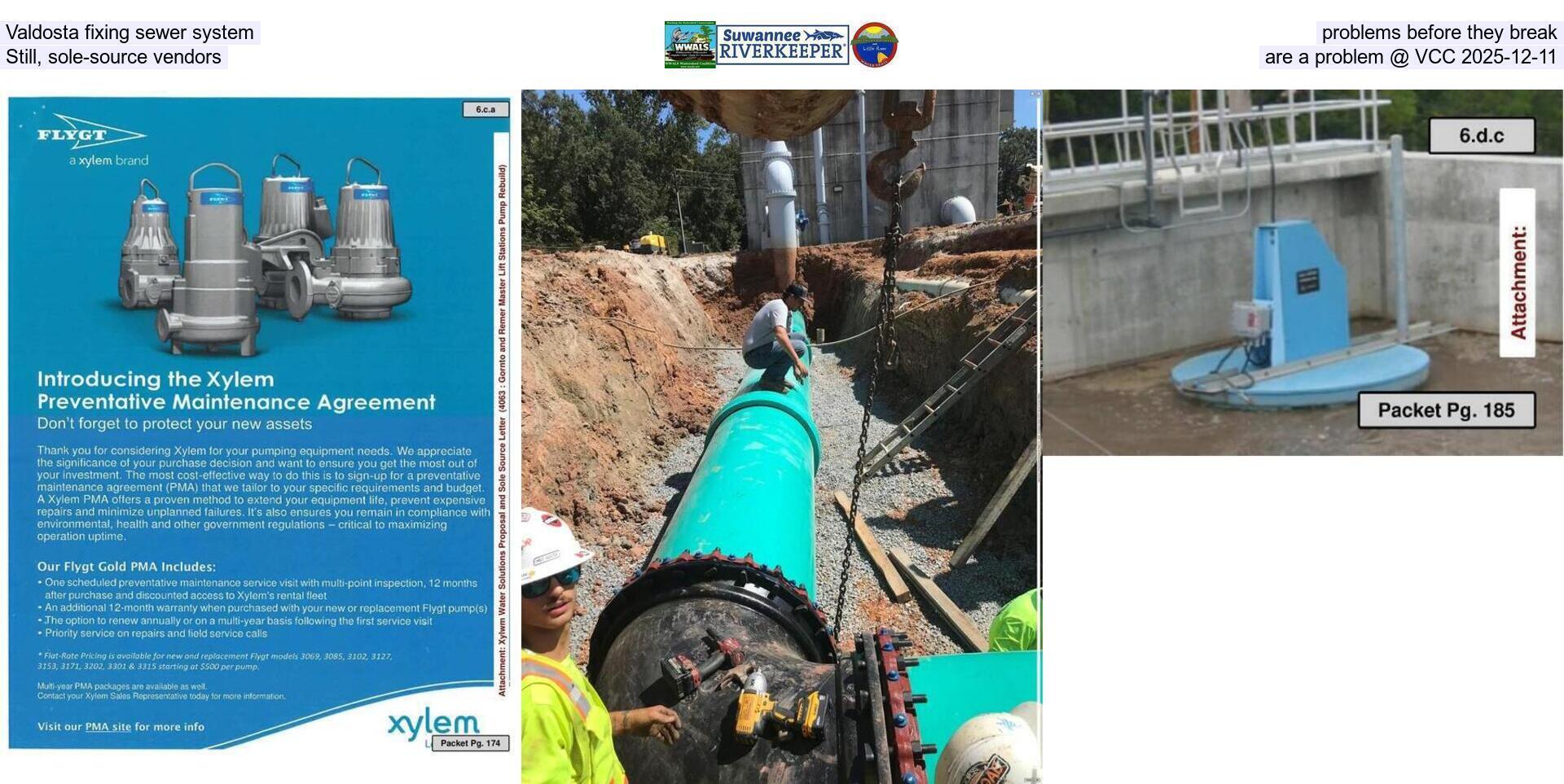 [Valdosta fixing sewer system problems before they break, Still, sole-source vendors are a problem @ VCC 2025-12-11]