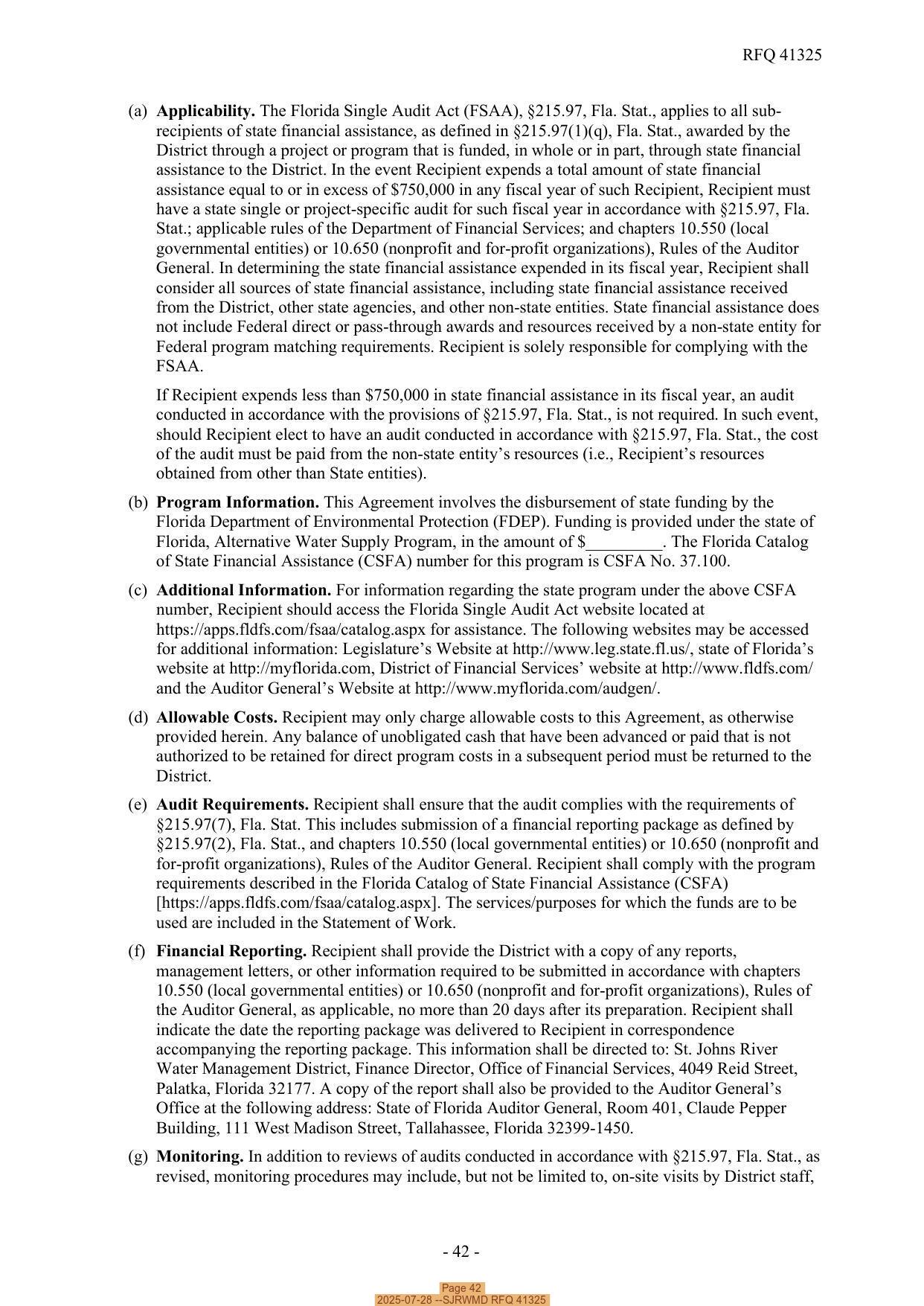 Page 42, 2025-07-28 --SJRWMD RFQ 41325