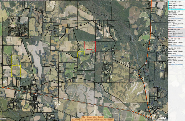 [Map: Luke King Road, 2026-02-19 --Berrien County Tax Assessor]