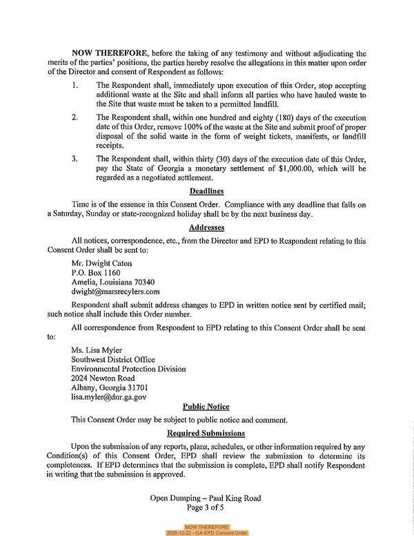 NOW THEREFORE, 2025-12-22 --GA-EPD Consent Order