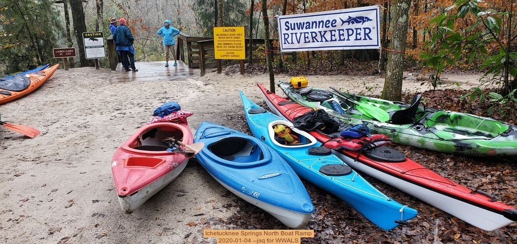 Ichetucknee Springs North Boat Ramp, 2020-01-04 --jsq for WWALS
