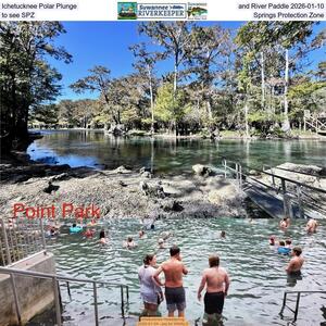 [Ichetucknee Polar Plunge and River Paddle 2026-01-10, to see SPZ, Springs Protection Zone]