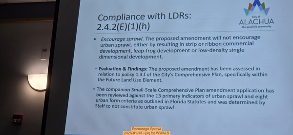 Encourage Sprawl, 2026-01-13 --jsq for WWALS