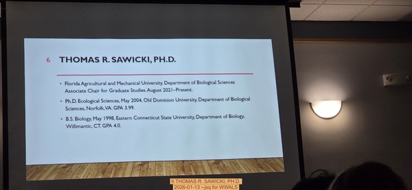 6 THOMAS R. SAWICKI, PH.D., 2026-01-13 --jsq for WWALS