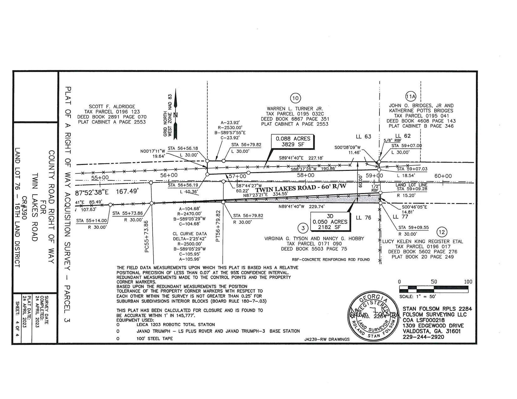 Survey: VIRGINIA G. TYSON AND NANCY G. HOBBY (4 of 4)