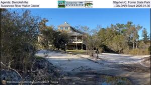 [Agenda: Demolish the Stephen C. Foster State Park Suwannee River Visitor Center --GA-DNR Board 2026-01-30]