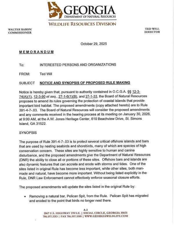 NOTICE AND SYNOPSIS OF PROPOSED RULE MAKING