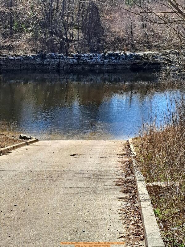 [State Line Boat Ramp, Withlacoochee River @ Madison Highway 2026-02-12 --Suzy Hall for WWALS]
