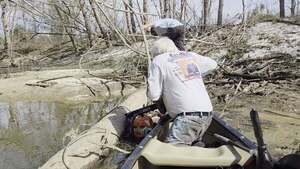 [Movie: David Savage moving debris while Phil Hubbard saws, 2026:02:14 12:27:10, 30.8629247, -83.3189509 (16M)]