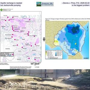[Aquifer recharge is needed --Dennis J. Price, P.G. 2026-02-22, but Jacksonville pumping is the biggest problem]