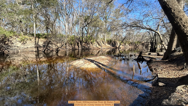 [Staten Road, Withlacoochee River @ Staten Road 2026-02-24 --Cindy Vedas for WWALS]