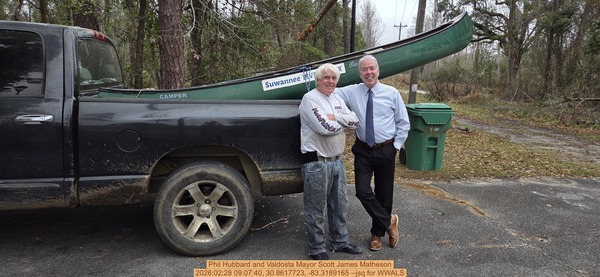 [Phil Hubbard and Valdosta Mayor Scott James Matheson, 2026:02:28 09:07:40, 30.8617723, -83.3189165 --jsq for WWALS]