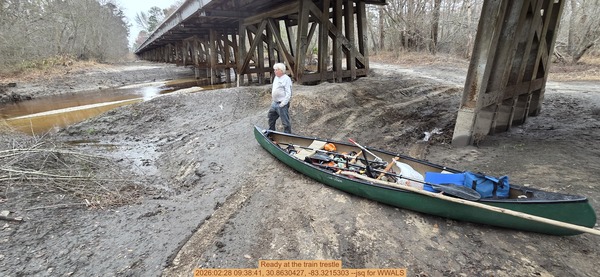 [Ready at the train trestle, 2026:02:28 09:38:41, 30.8630427, -83.3215303 --jsq for WWALS]