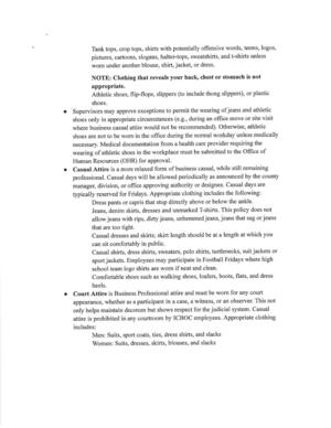 [Section A: Attire Examples]