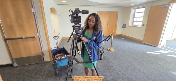 Channel 27 reporter Lyric Sloan, 2026-03-03 --jsq for WWALS