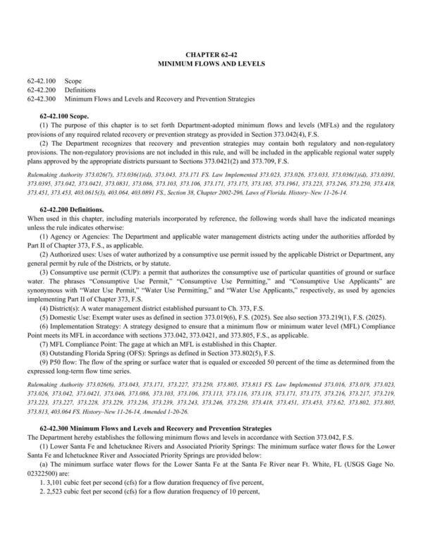 [(2) The Department recognizes that recovery and prevention strategies may contain both regulatory and non-regulatory provisions. The non-regulatory provisions are not included in this rule, and will be included in the applicable regional water supply plans approved by the appropriate districts pursuant to Sections 373.0421(2) and 373.709, F.S.]