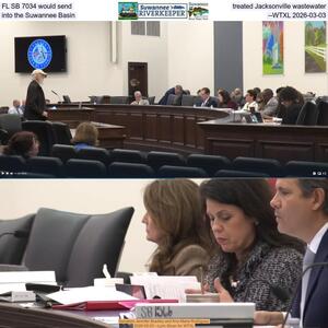 [FL SB 7034 would send treated Jacksonville wastewater into the Suwannee Basin --WTXL 2026-03-03]