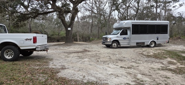 VSU CORE boat trailer at Paul Deloach Private Boat Ramp, 2026:03:07 09:08:34, 30.8381029, -83.3698371 --jsq for WWALS