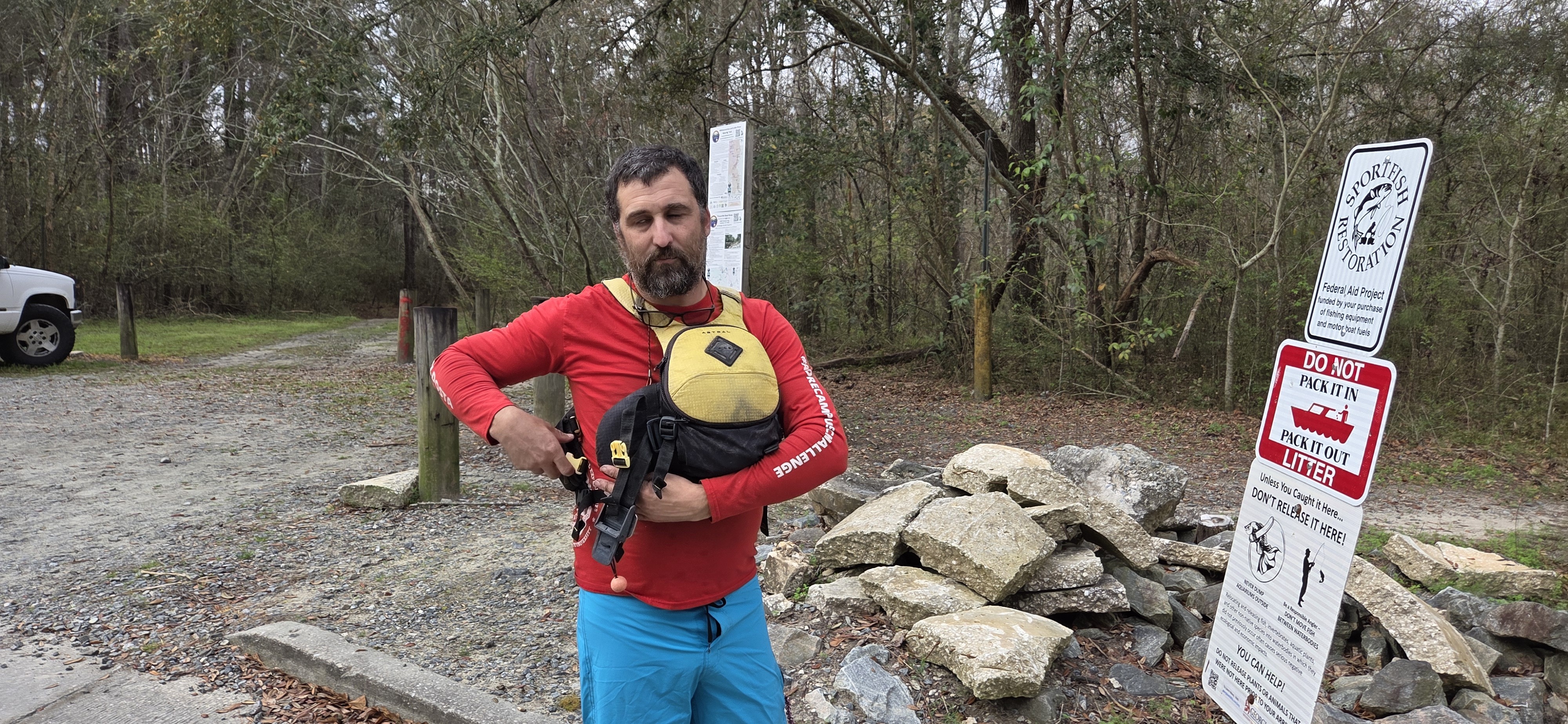 VLPRA shuttle at Paul Deloach Private Boat Ramp, 2026:03:07 08:49:36, 30.8513113, -83.3472943 --jsq for WWALS