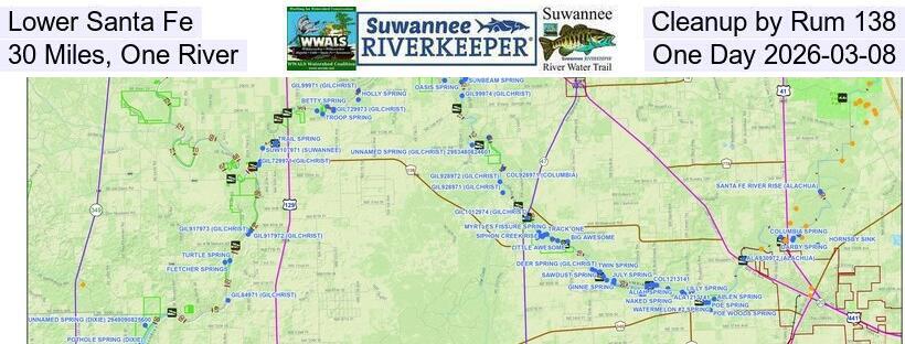 Lower Santa Fe Cleanup by Rum 138, 30 Miles, One River, One Day 2026-03-08
