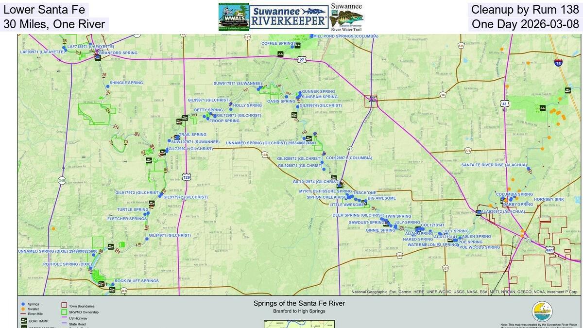 Lower Santa Fe Cleanup by Rum 138, 30 Miles, One River, One Day 2026-03-08